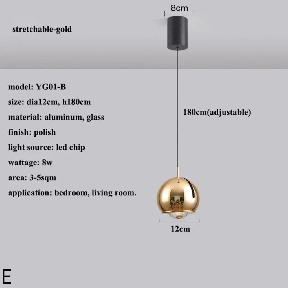 Suspension Design LED Boule Dirigeable Colorée Hanging - Lumiine