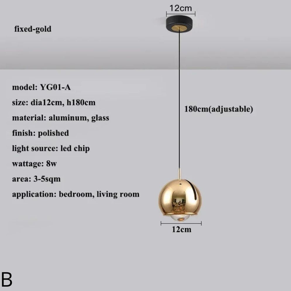 Suspension Design LED Boule Dirigeable Colorée Hanging - Lumiine