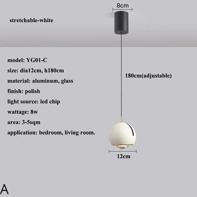 Suspension Design LED Boule Dirigeable Colorée Hanging - Lumiine