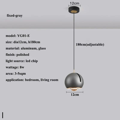 Suspension Design LED Boule Dirigeable Colorée Hanging - Lumiine