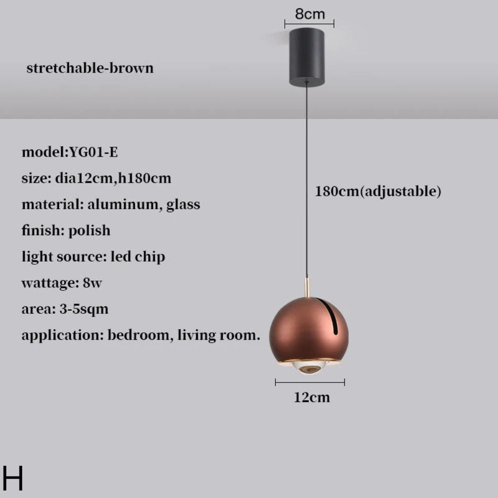 Suspension Design LED Boule Dirigeable Colorée Hanging - Lumiine