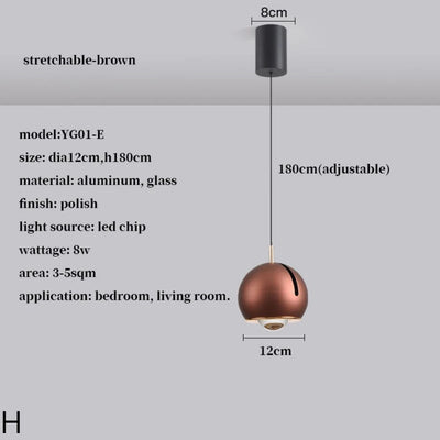 Suspension Design LED Boule Dirigeable Colorée Hanging - Lumiine