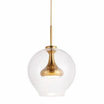 Suspension Design à Led en Métal Doré Boules en Verre Loft - Lumiine
