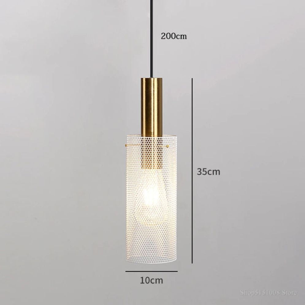 Suspension Design à Led Ronde à Trous - Lumiine
