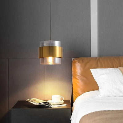 Suspension Design Arrondie en Verre Fumé Loft Led - Lumiine