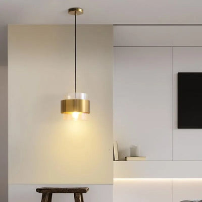 Suspension Design Arrondie en Verre Fumé Loft Led - Lumiine