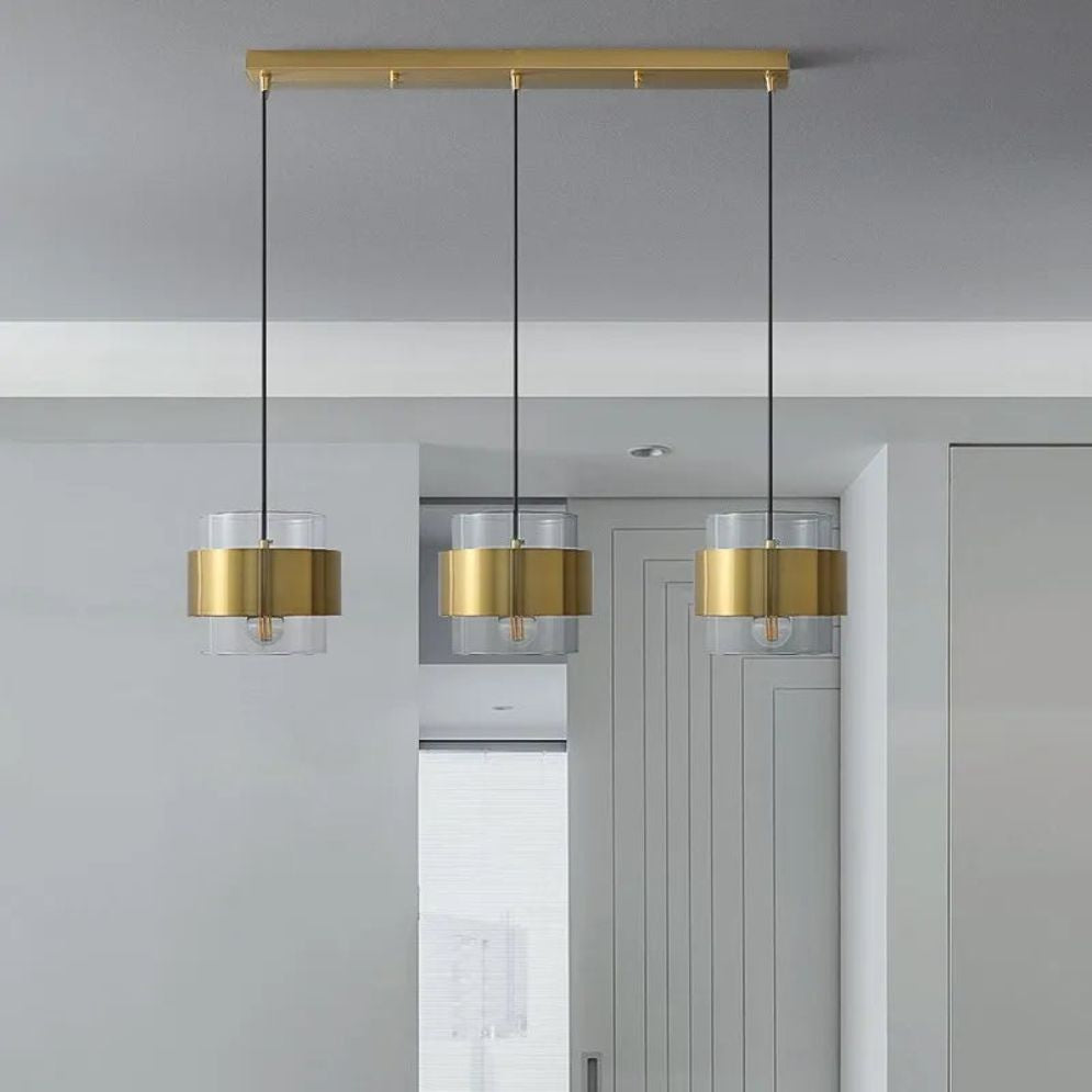 Suspension Design Arrondie en Verre Fumé Loft Led - Lumiine