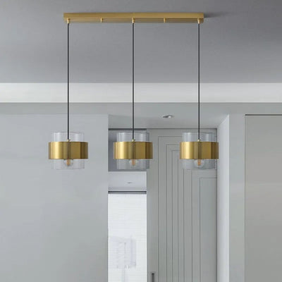 Suspension Design Arrondie en Verre Fumé Loft Led - Lumiine