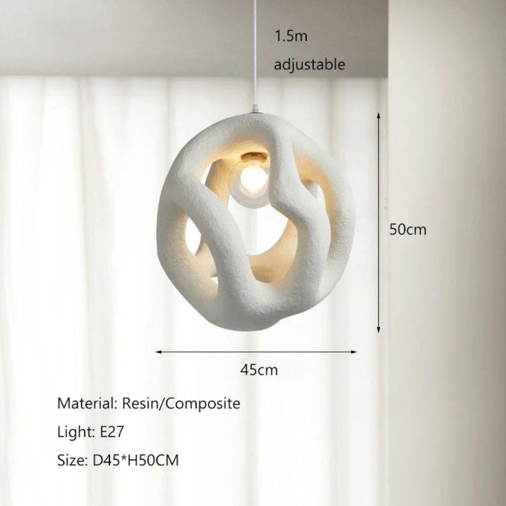Suspension Design Cône en Résine Nordic - Lumiine