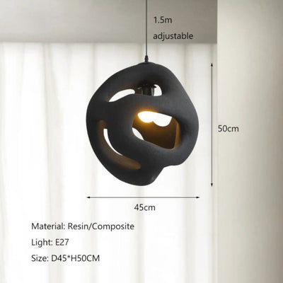 Suspension Design Cône en Résine Nordic - Lumiine