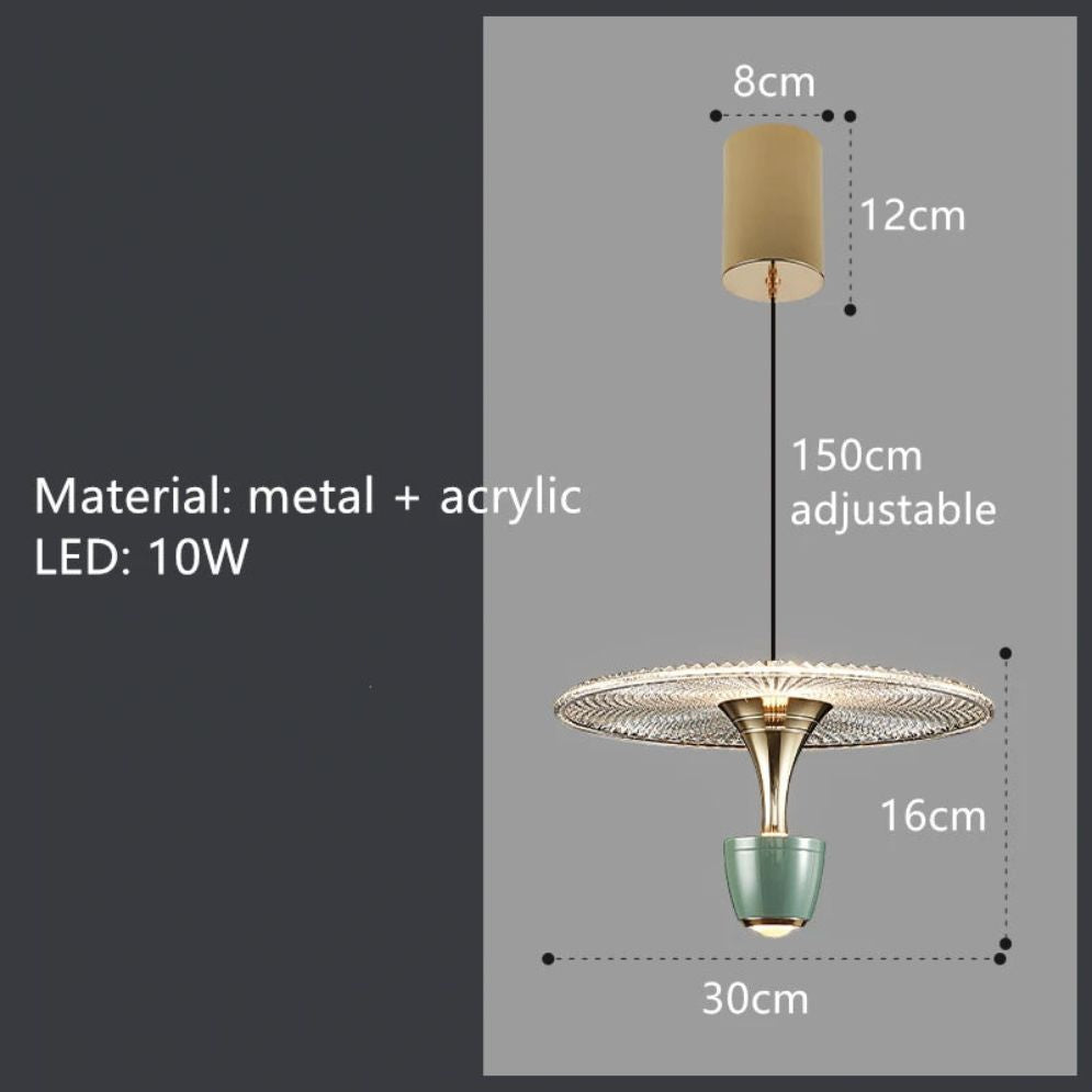 Suspension Design de Couleur en Acrylique Clizia - Lumiine