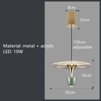 Suspension Design de Couleur en Acrylique Clizia - Lumiine