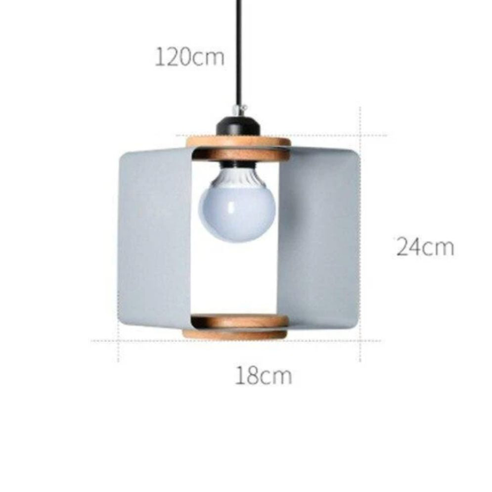 Suspension Design en Métal Cube Style Loft - Lumiine