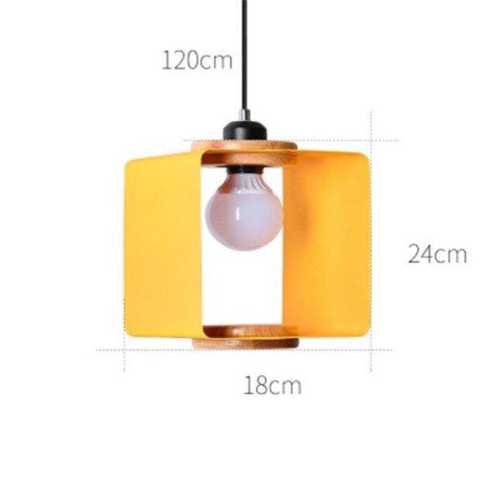 Suspension Design en Métal Cube Style Loft - Lumiine