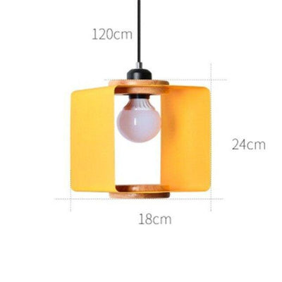 Suspension Design en Métal Cube Style Loft - Lumiine