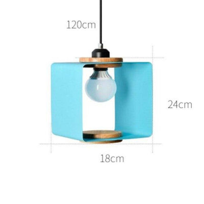 Suspension Design en Métal Cube Style Loft - Lumiine