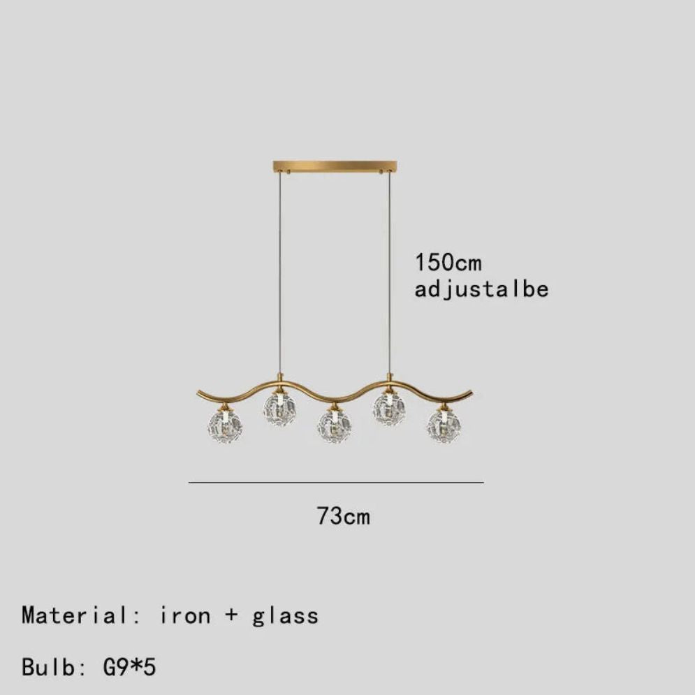 Suspension Design en Métal et Verre