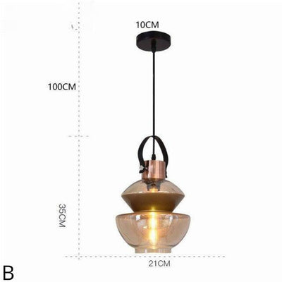 Suspension Design Industrielle Loft - Lumiine