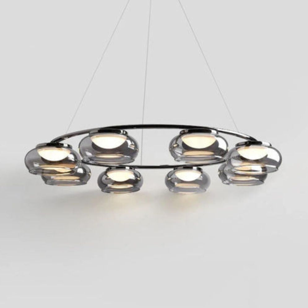 Suspension Design Led de Luxe en Verre