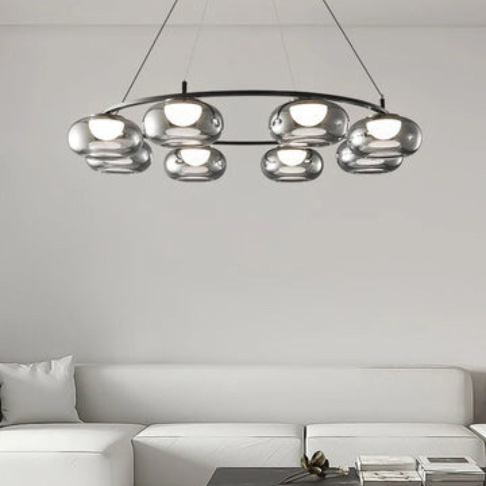 Suspension Design Led de Luxe en Verre