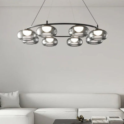 Suspension Design Led de Luxe en Verre