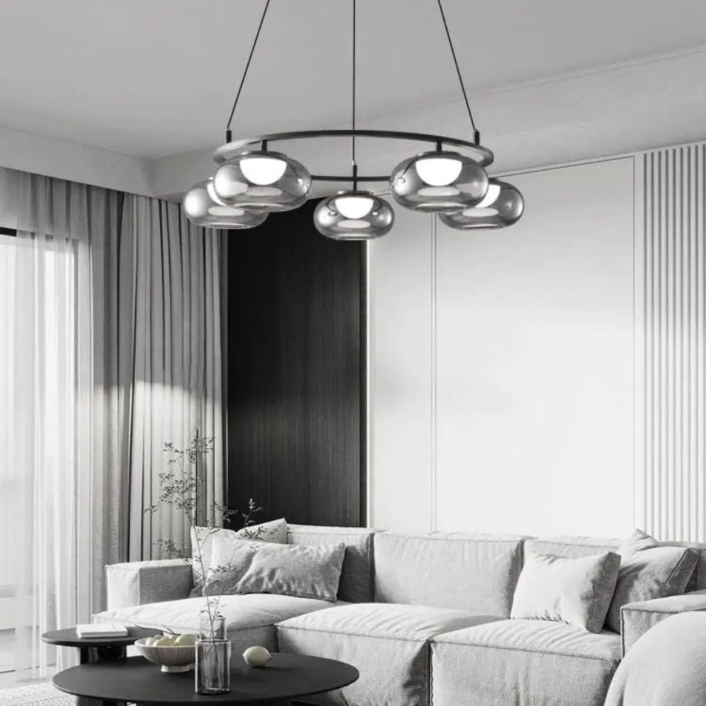 Suspension Design Led de Luxe en Verre