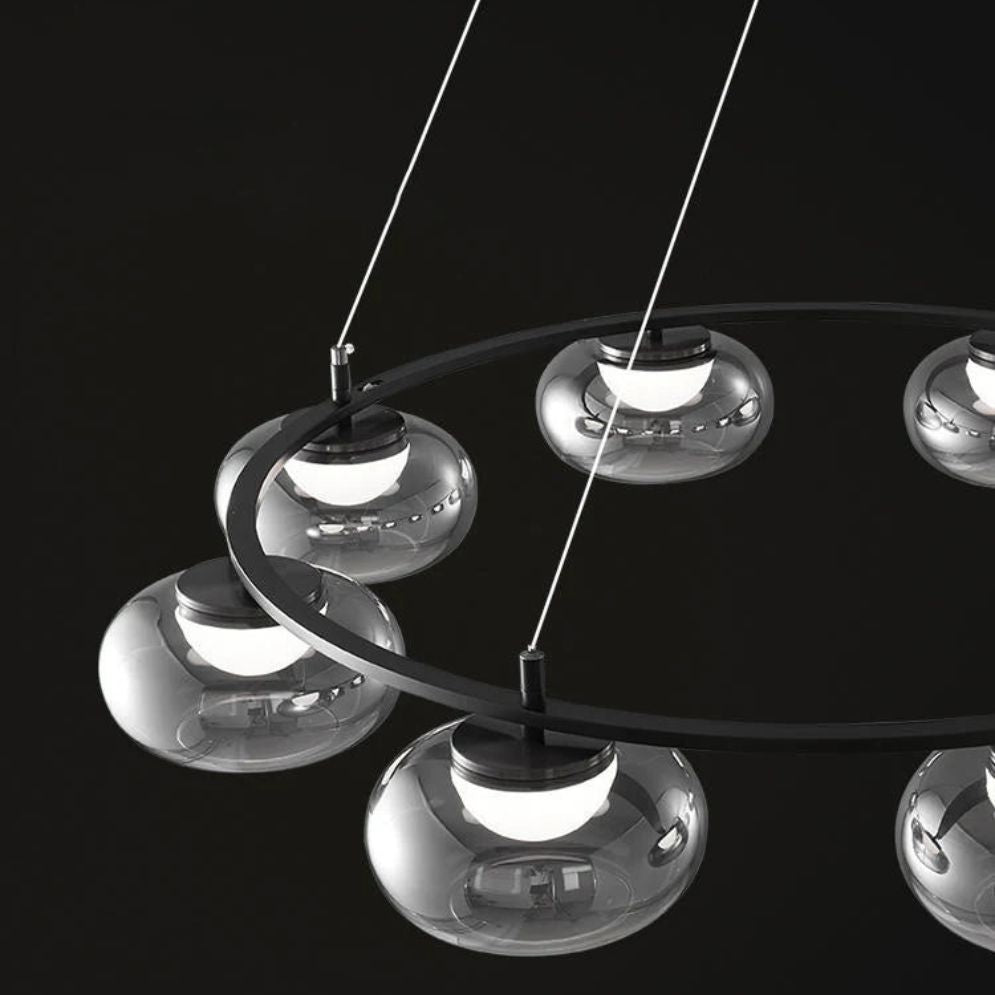 Suspension Design Led de Luxe en Verre