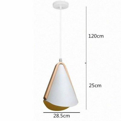 Suspension Design LED en Bois et Métal Moderna