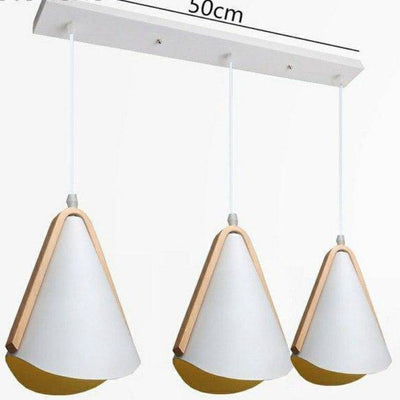Suspension Design LED en Bois et Métal Moderna