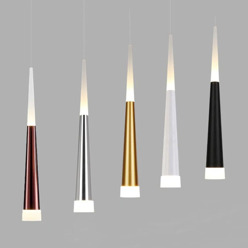 Suspension Design Led en Forme de Cône (Plusieurs Couleurs) | Lumiine