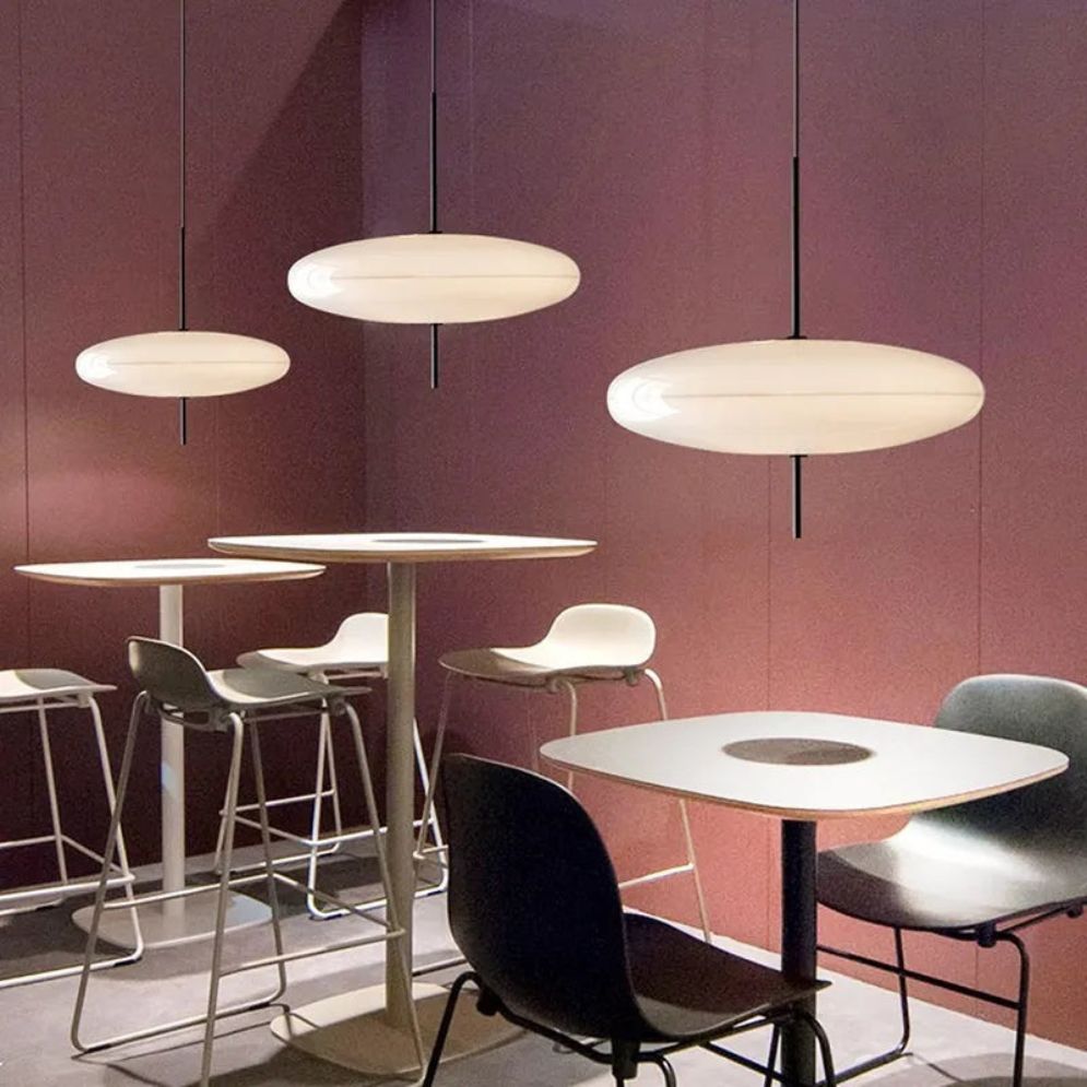 Suspension Design Led Minimaliste Géométrique Oryna - Lumiine