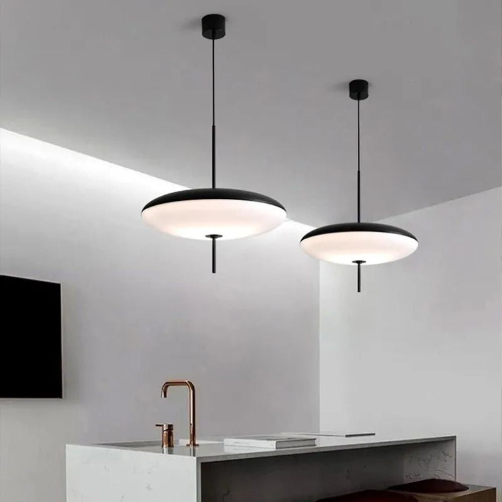 Suspension Design Led Minimaliste Géométrique Oryna - Lumiine