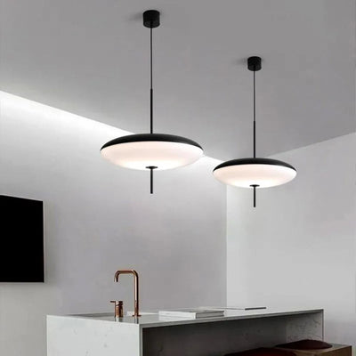 Suspension Design Led Minimaliste Géométrique Oryna - Lumiine