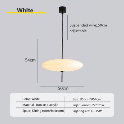 Suspension Design Led Minimaliste Géométrique Oryna - Lumiine