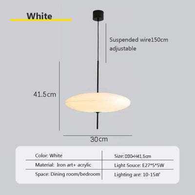 Suspension Design Led Minimaliste Géométrique Oryna - Lumiine