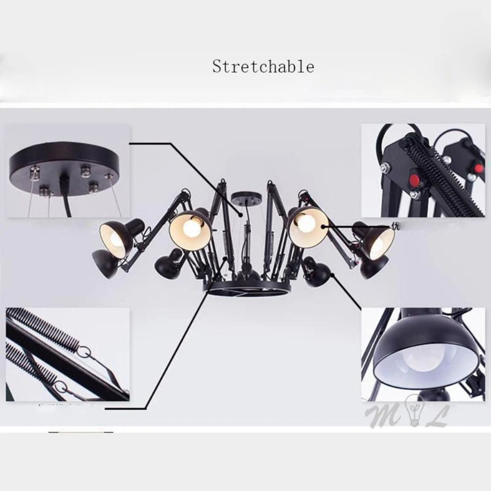 Suspension Design Moderne en Araignée Vintage