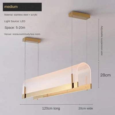 Suspension en Acrylique de Forme Arrondie - Lumiine