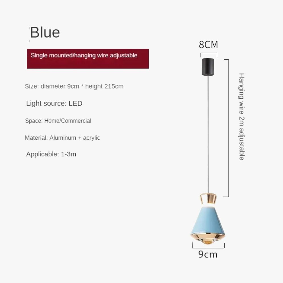 Suspension en Aluminium Moderne de Plusieurs Couleurs Loft