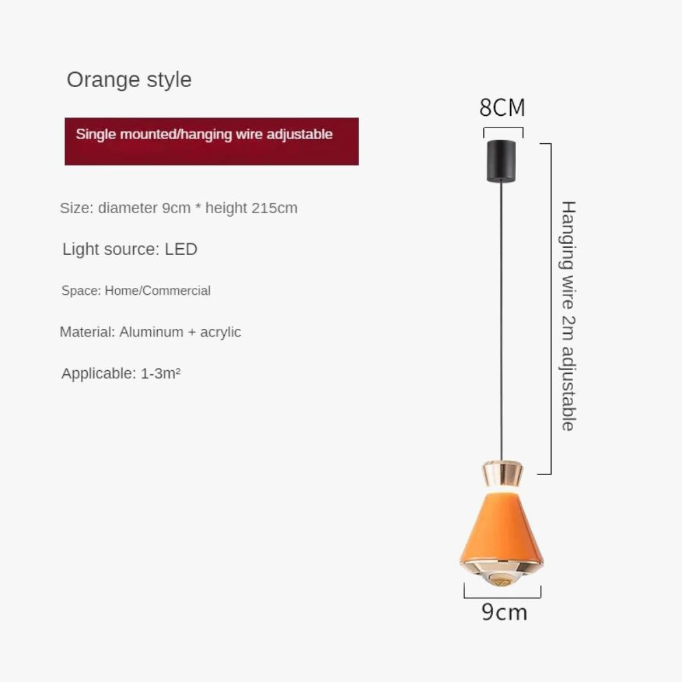 Suspension en Aluminium Moderne de Plusieurs Couleurs Loft
