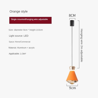 Suspension en Aluminium Moderne de Plusieurs Couleurs Loft