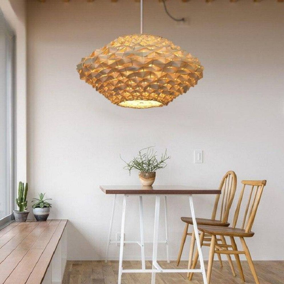 Suspension en Bambou Créative pour Éclairage Intérieur Moderne