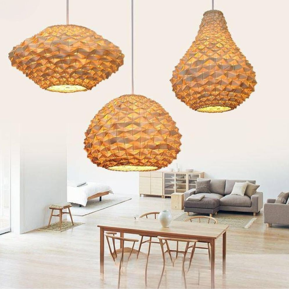 Suspension Bambou Créative pour Éclairage Intérieur Moderne - Lumiine