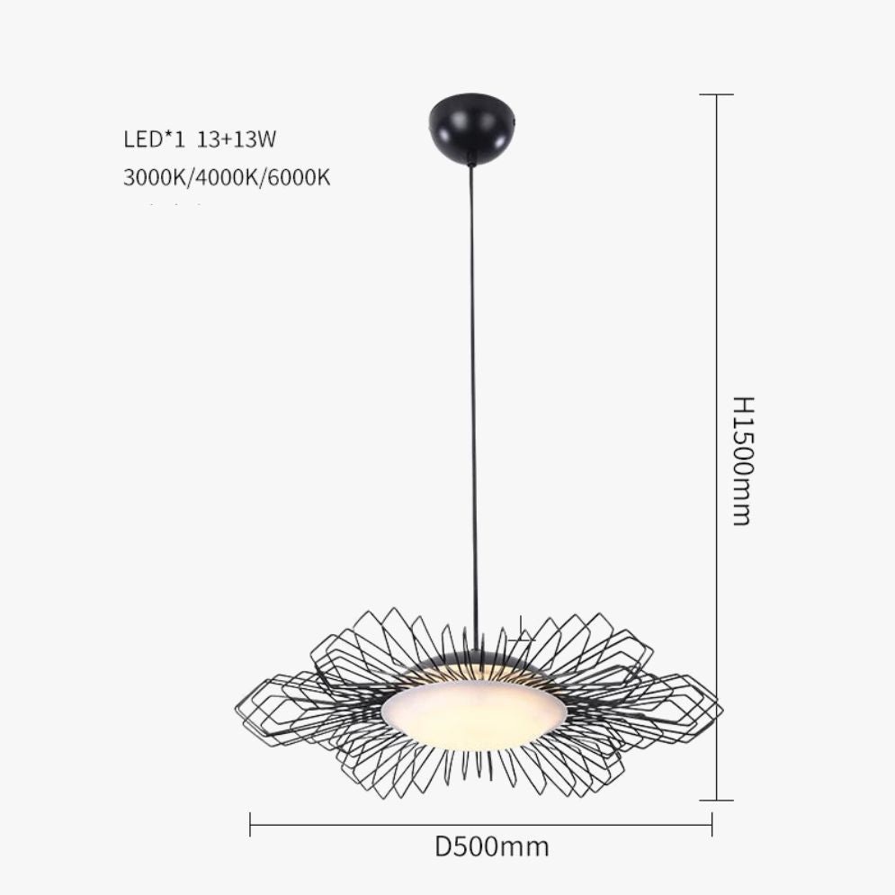 Suspension en Métal pour Salle à Manger Îlot de Cuisine - Lumiine