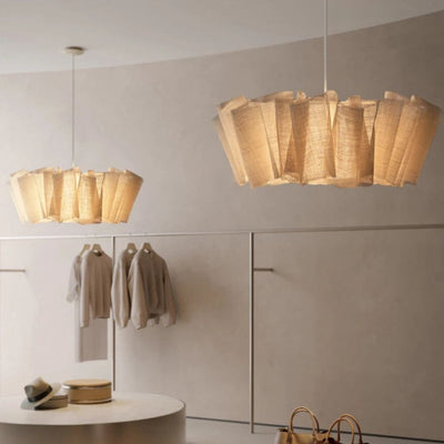 Suspension en Tissu Tricoté Style Nordique pour Intérieur Élégant - Lumiine