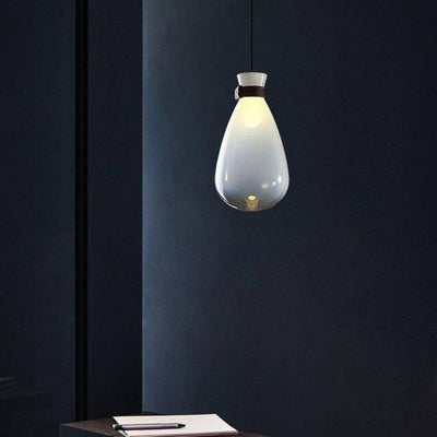 Suspension en Verre Blanc ou Gris Dégradé Style Nordique - Lumiine