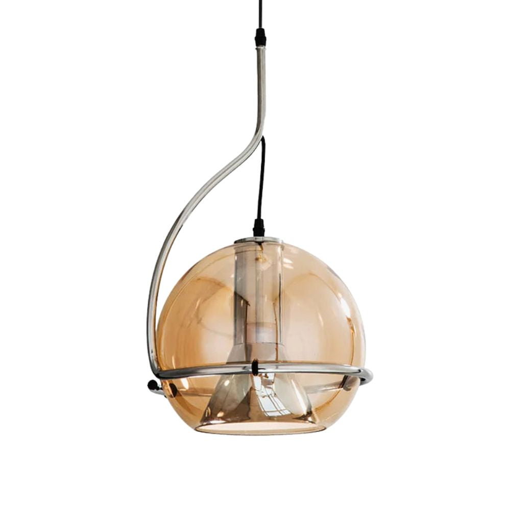 Suspension en Verre Chromé Nordic Globe