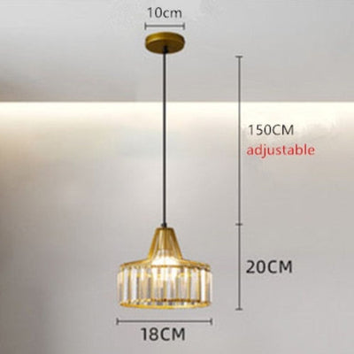 Suspension en Verre en Forme de Cloche Coloré