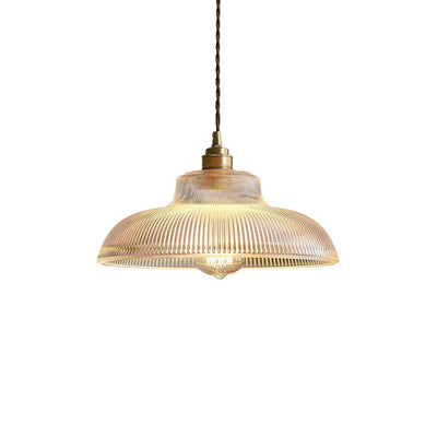 Suspension en Verre et Support Doré Style Vintage Loft - Lumiine