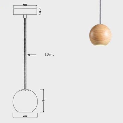 Suspension en Verre Led Nordique - Lumiine