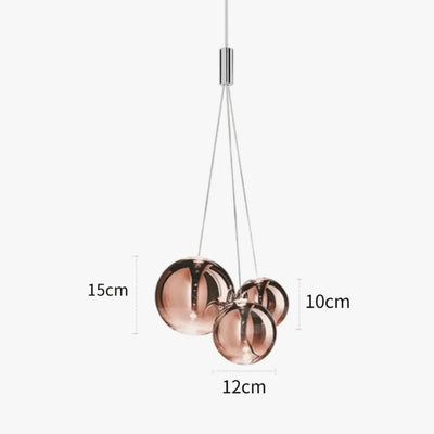 Suspension en Verre pour Salle à Manger Lustre D'îlot de Cuisine - Lumiine
